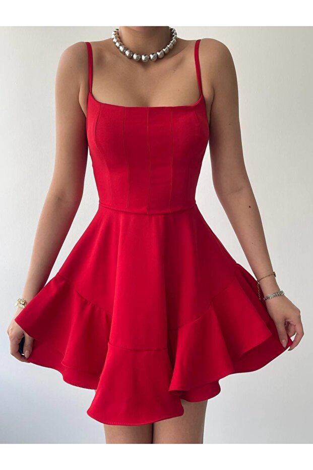 Evyora Common İp Askılı Elbise - 2