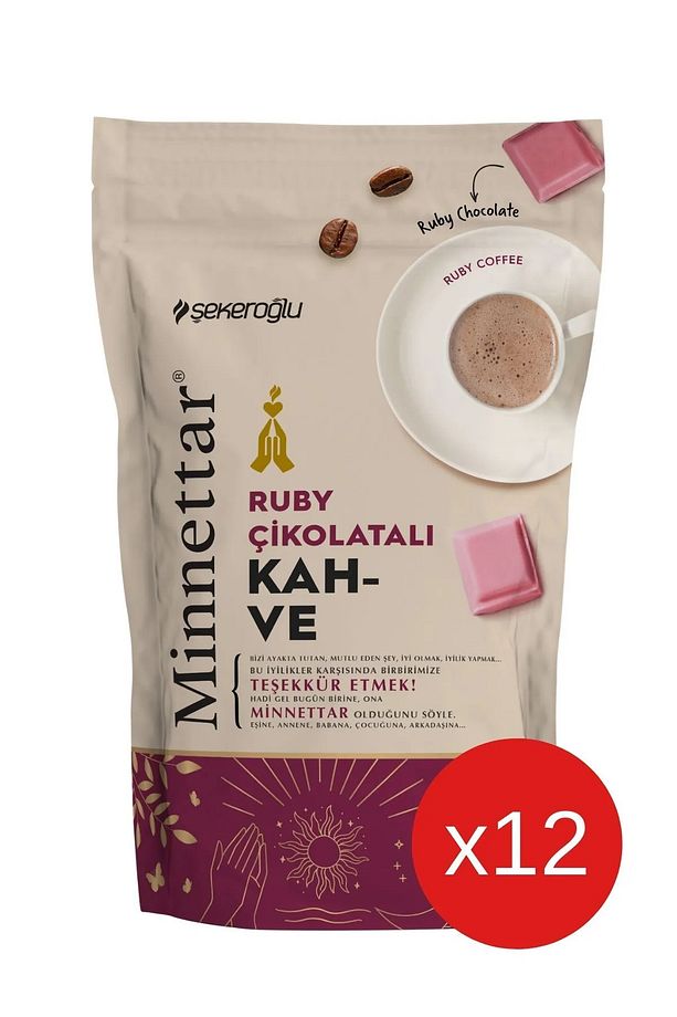 Minnettar Ruby Çikolatalı Kahve 12 X 165 gr ( 12 Paket ) - 3
