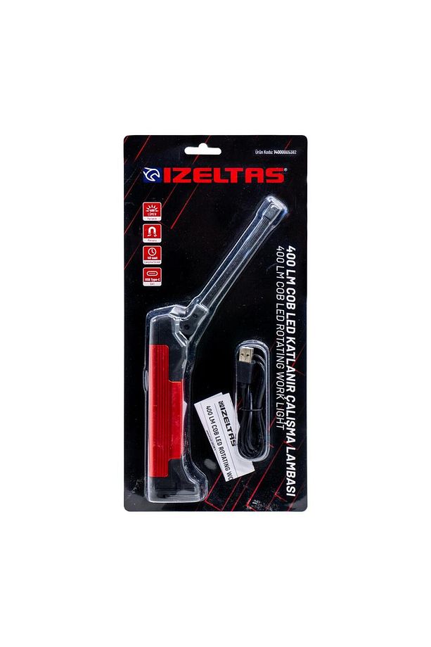 İzeltaş COB LED Şarjlı Katlanır Çalışma Lambası 400 lm - 8