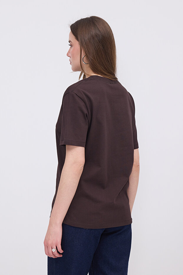 Bisiklet Yaka Basic T-shirt P10404 - 5