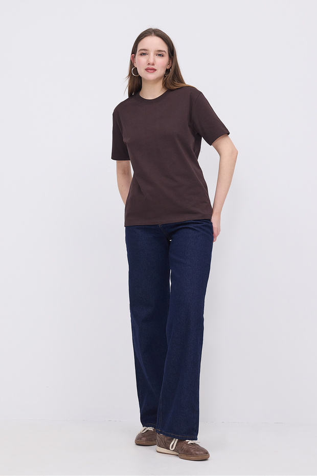Bisiklet Yaka Basic T-shirt P10404 - 1