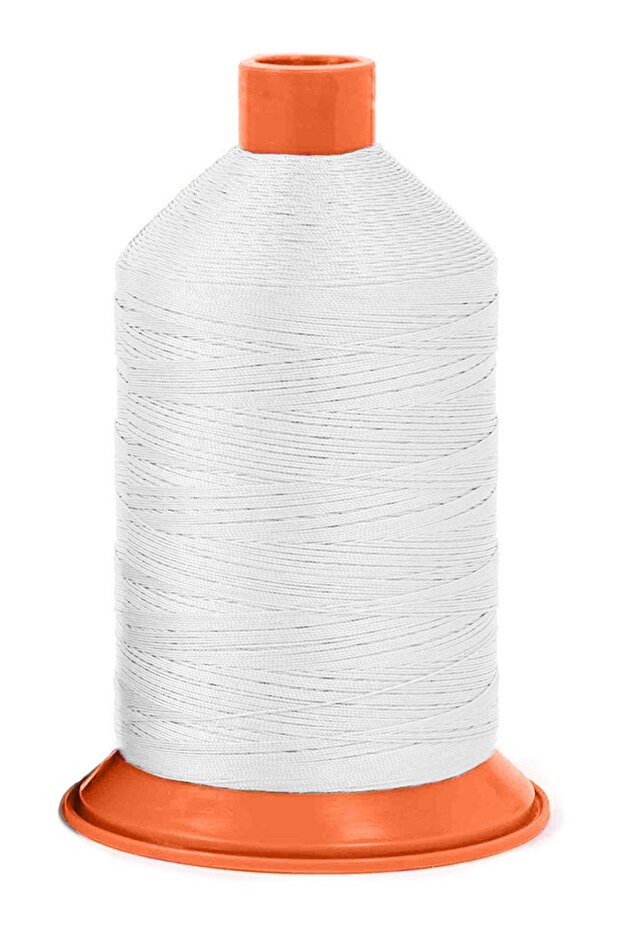 خيط خياطة بوليستر دراك بولي 3 كات 0010 أبيض 2400 متر - 1