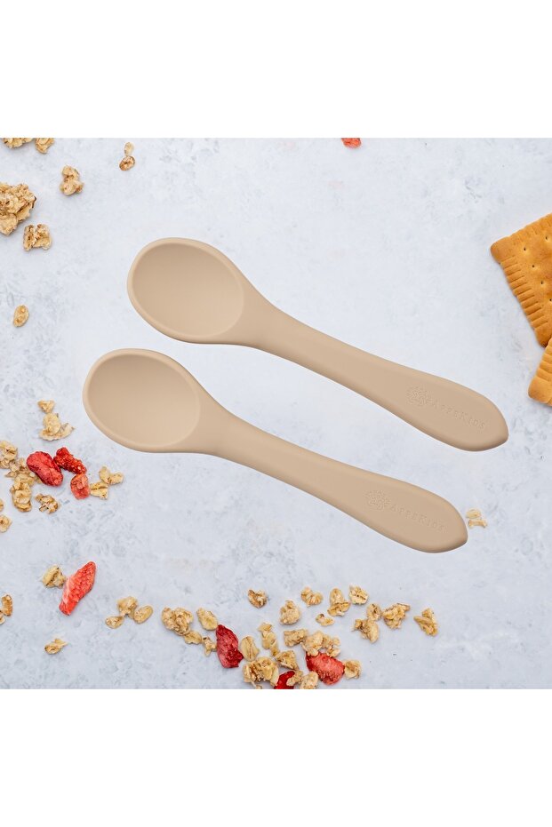 Silicone Spoon Set, - Bubble Beige - 1