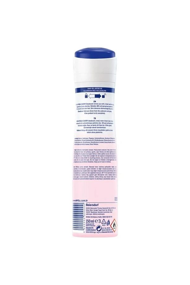 Kadın Sprey Deodorant Fresh Cherry 150ml X2 Adet - 5
