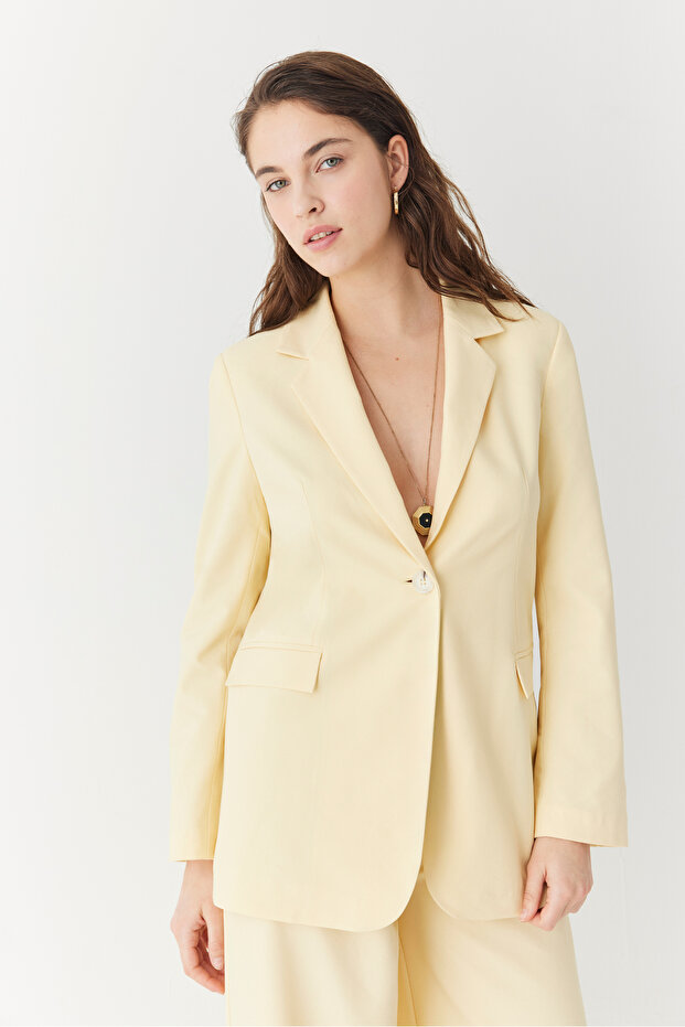 TEK DÜĞMELİ BLAZER CEKET - 1