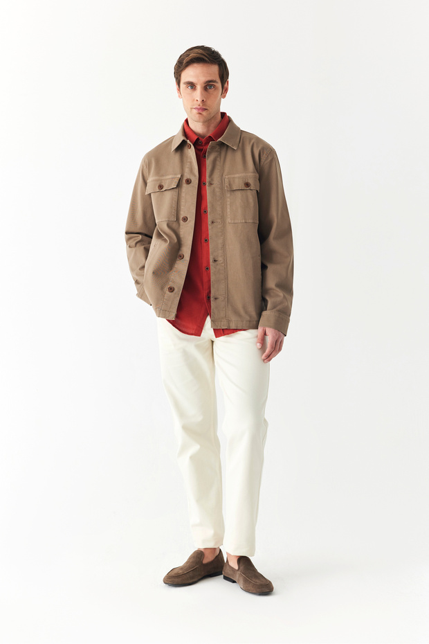 سترة كاجوال بأزرار متعددة الجيوب - 1