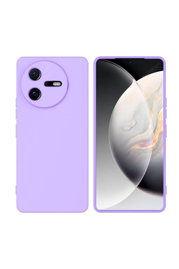 Casper Via A40 Compatible Silicone Case - Flexible Pastel Color Cover with Camera Protection - Lilac