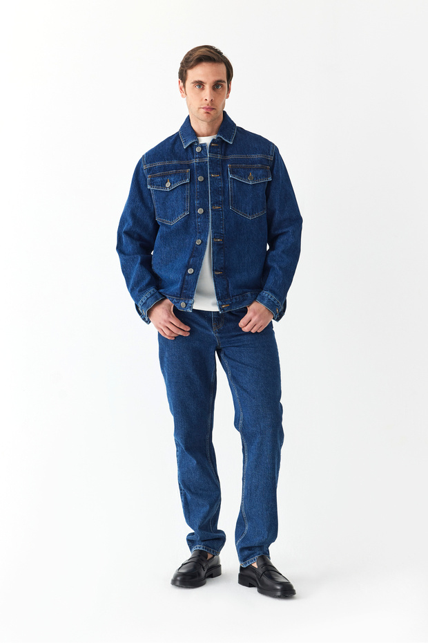 Multi-Pocket Jeans Jacket - 1