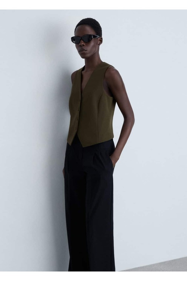 Düğmeli takım yelek - 1