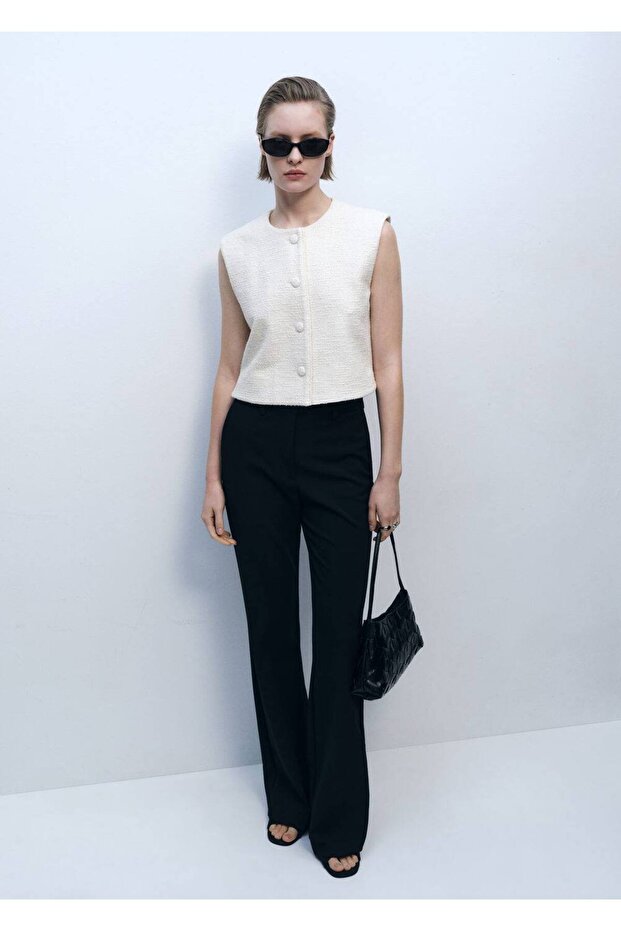 Düğmeli tüvit yelek - 2