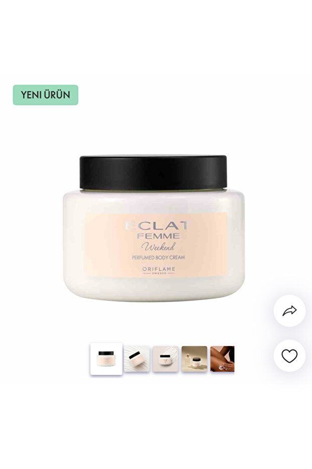 Eclat Femme Weekend Perfumed Body Cream New Packaging