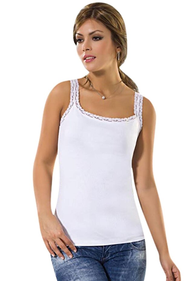 2172 Dantel Askılı Atlet - 2