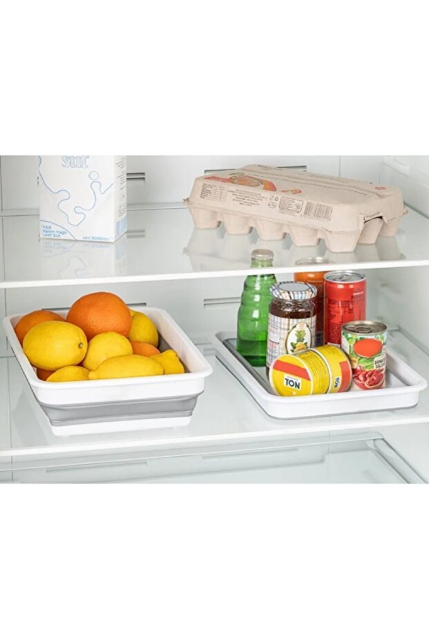 1 Piece Folding Basin Basin Bucket Accordion Rectangular Office A-5 Storage 4 Liters (Small Size) - 8