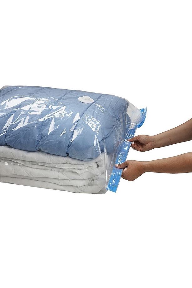 Yüksek Kaliteli Vakumlu Hurc (M)(3 ADET) 60 Cm X 80 Cm - Çevirmeli Kapak - Elbise - Battaniye - 4
