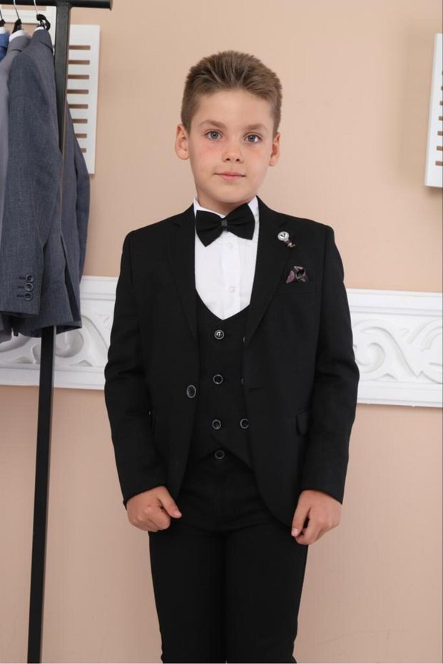 Boy's Suit Jacket Vest Pants Shirt Set