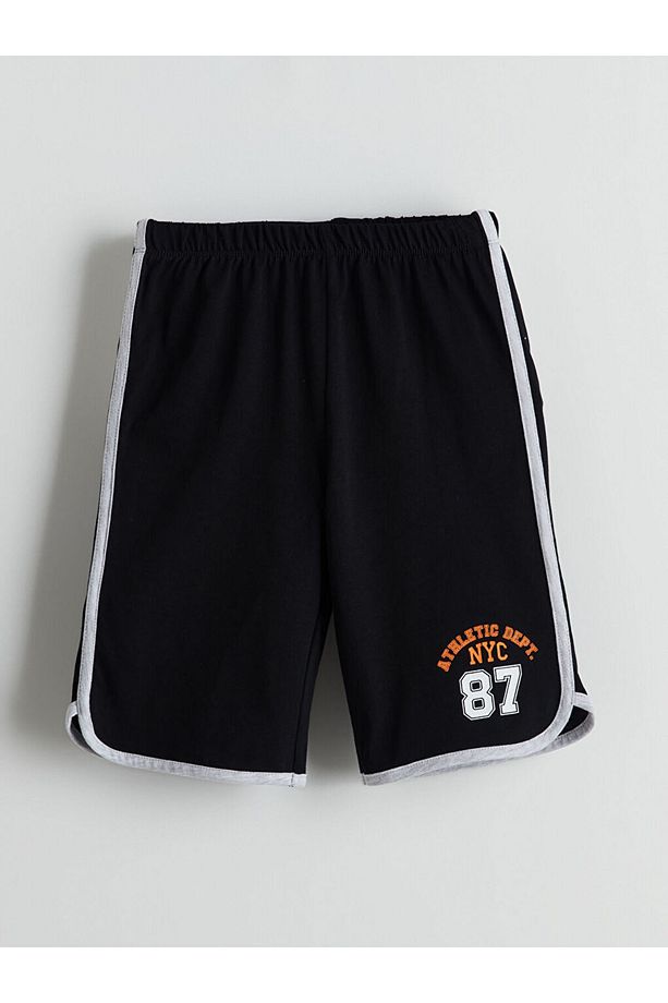 LCW Kids Bisiklet Yaka Erkek Çocuk Şortlu Pijama Takımı - 5