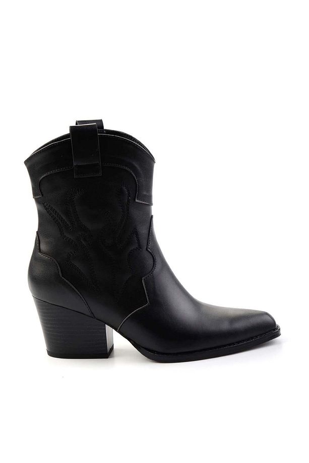 Siyah  Kadın Bot & Bootie K02055012009 - 1