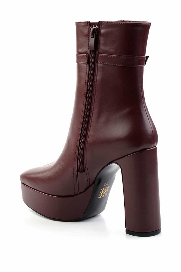 Bordo  Kadın Bot & Bootie K02227176009 - 4