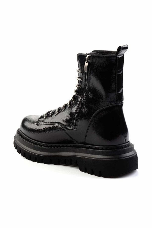 Parlak Siyah  Kadın Bot & Bootie K02377030009 - 4
