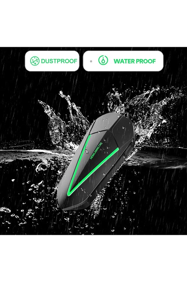Motosiklet Kask Kulaklık Rgb Intercom Bluetooth 5.3 Intercom Yeni 2025 Model Yeni Sürüm Set - 2