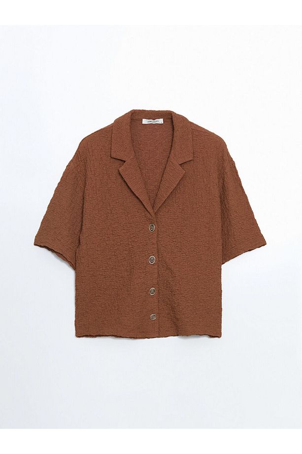 LCW Loose Fit Dokulu Kadın Gömlek - 5