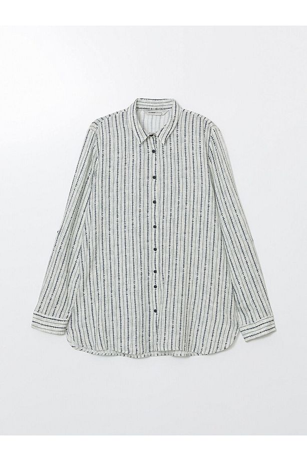 LCW Grace Regular Fit Desenli Kadın Gömlek - 5