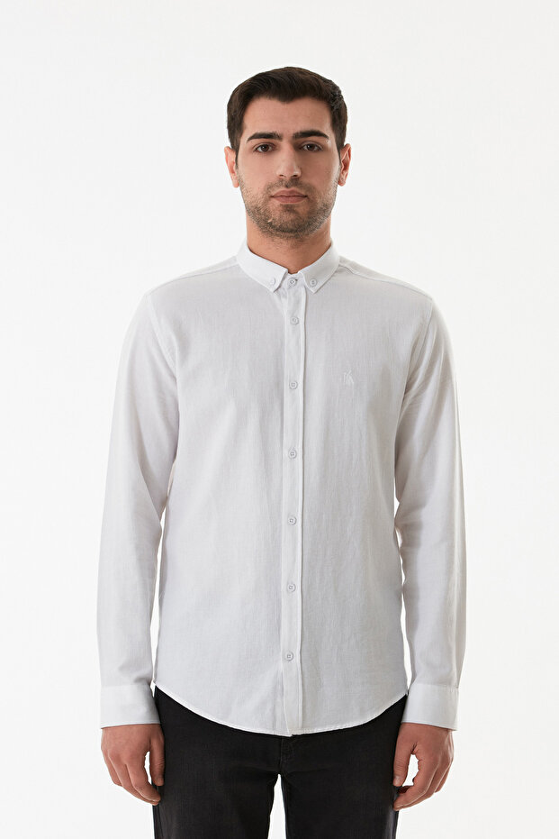 Basic Düğmeli Gömlek - 6