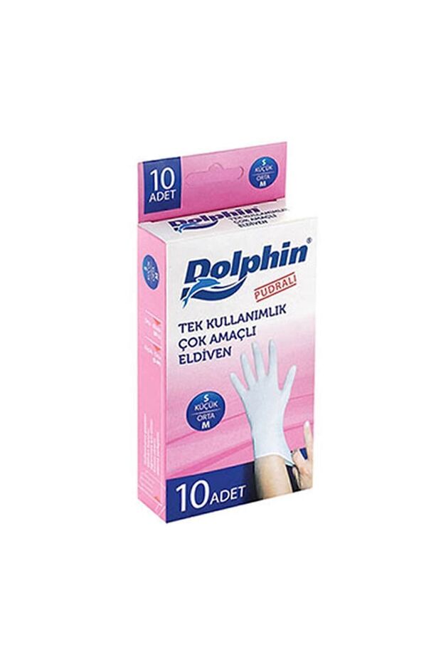 White Latex Useful Gloves Powdered M 10 Pack
