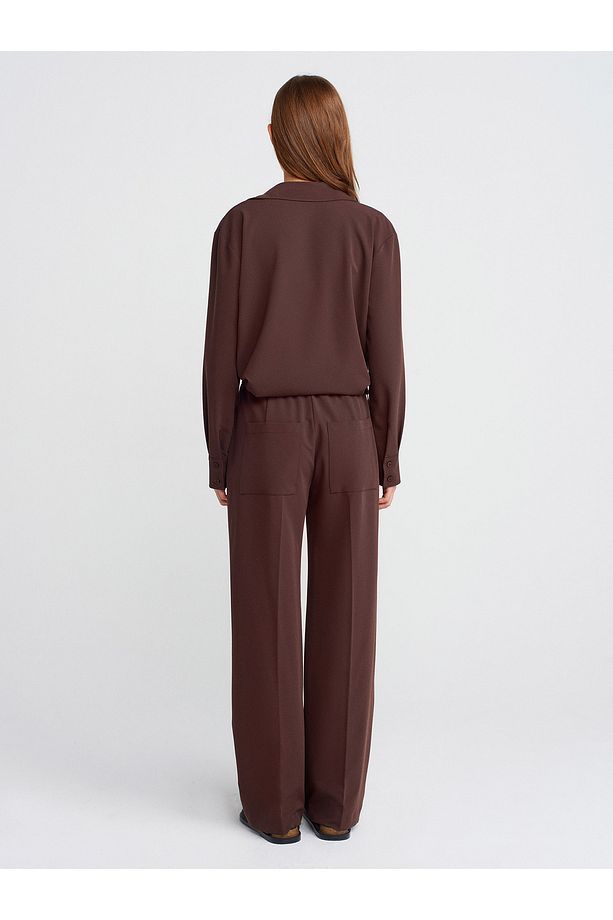 71619 Pijama Pantolon-Kahve - 2