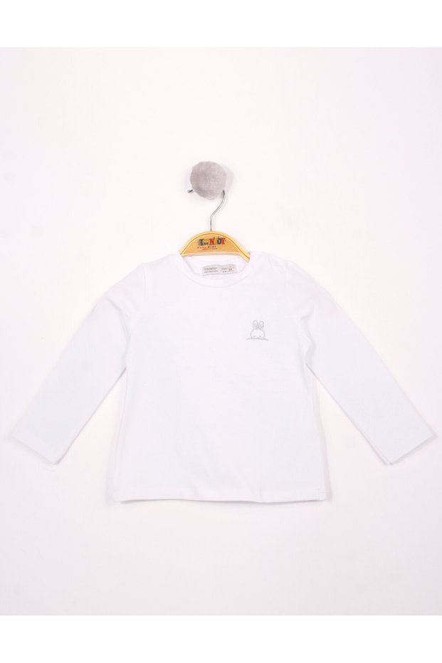 Baby Girl Chest Embroidered T-Shirt