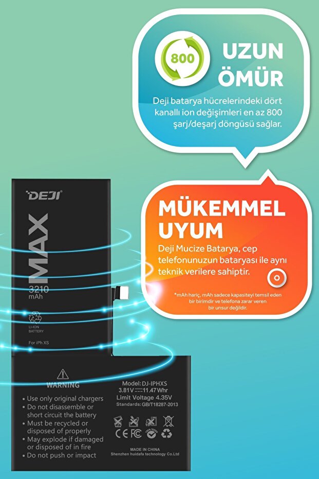 Iphone Xs Batarya 3210 Mah Mucize Batarya - 4