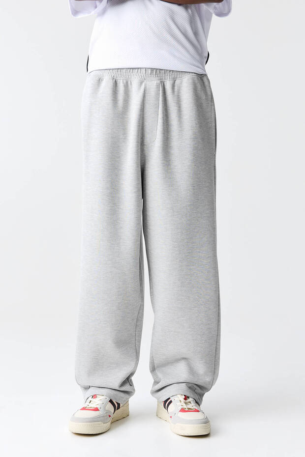 İnterlok kumaşlı eşofman altı pantolon - 3