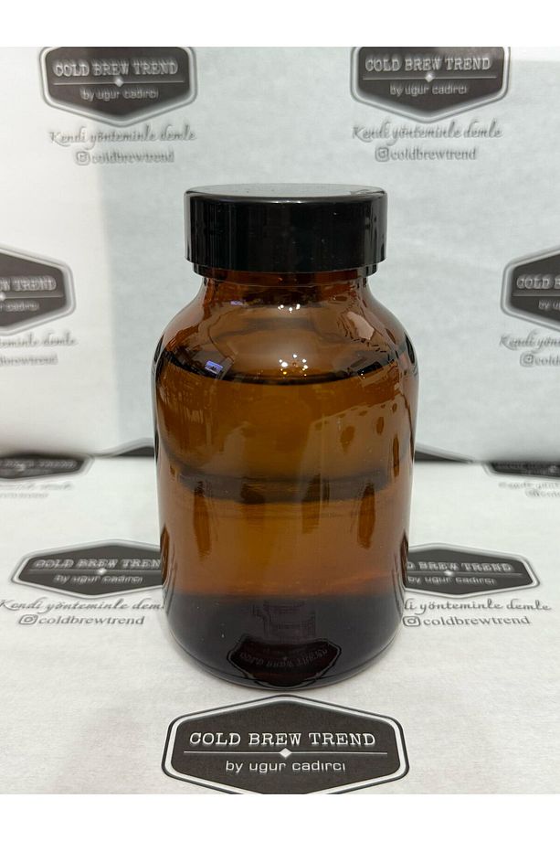 GENİŞ AĞIZLI SAKLAMA ŞİŞESİ - AMBER RENKLİ 150 ML - 6 ADETLİ - 1