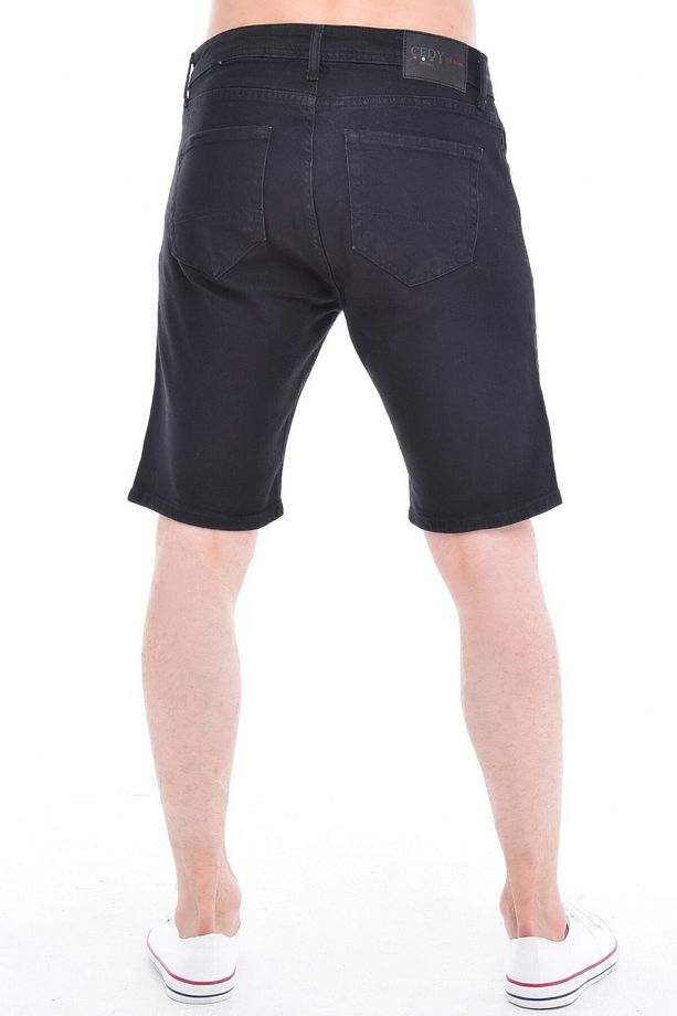 Erkek Kot Şort Slim Fit Jean Şort - C342 - 5