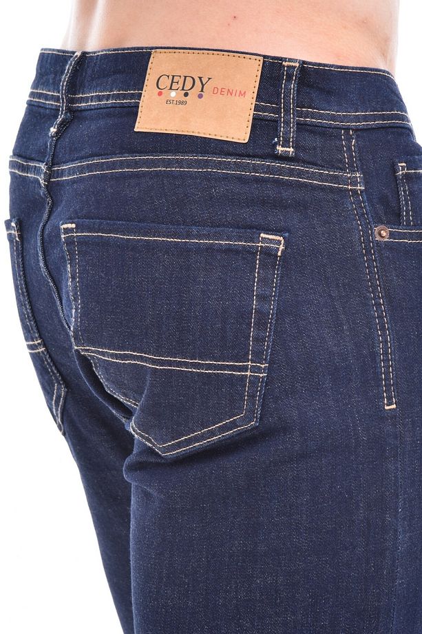 Erkek Kot Şort Slim Fit Jean Şort - C342 - 6