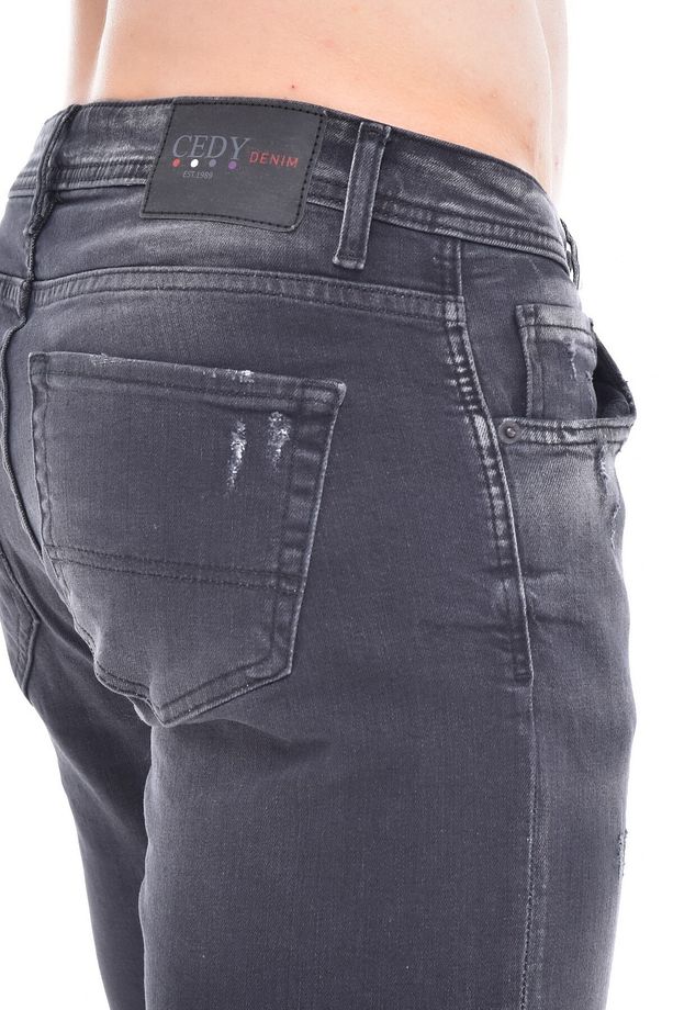 Erkek Kot Şort Slim Fit Jean Şort - C342 - 6