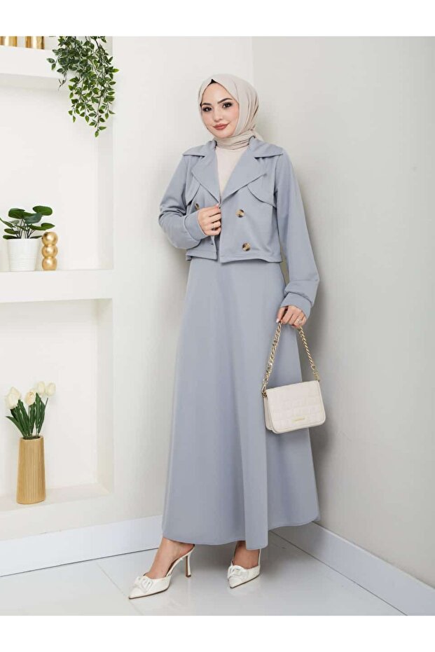 مجموعة تنورة سترة السائق - 1