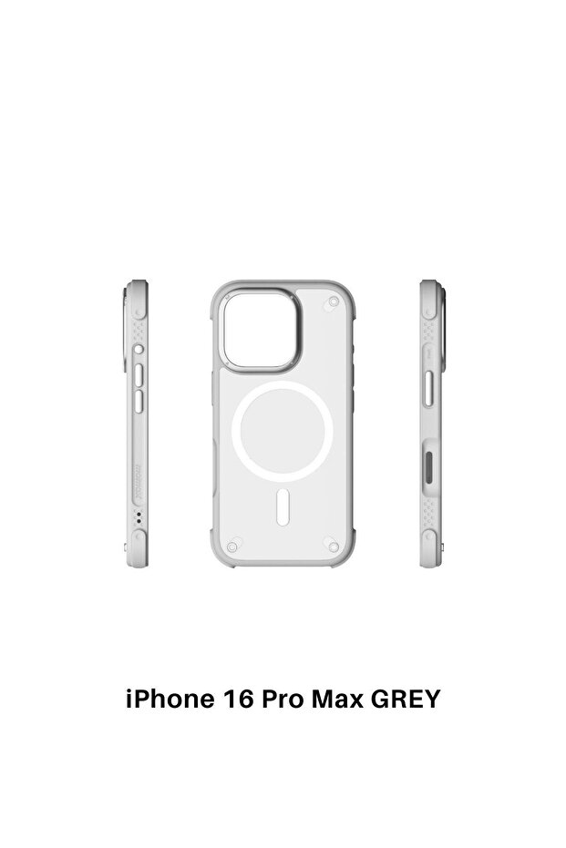 AiR CaseForm Magnetic Case iPhone 16 Pro Max (Light Grey) - 4