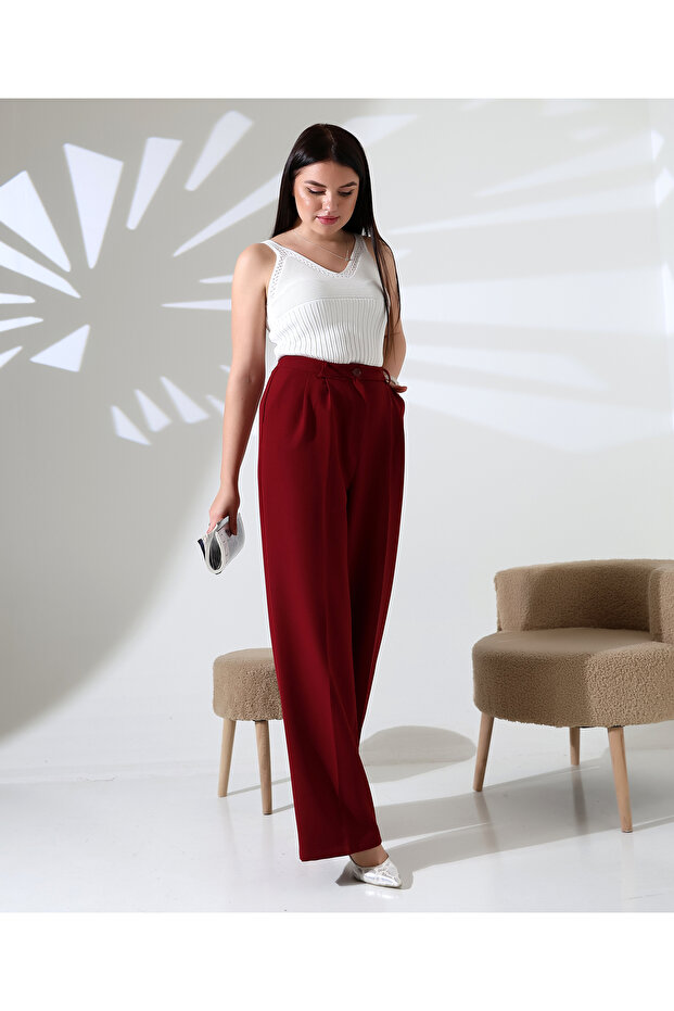 Bol Paça Model Kumas Pantolon - 3