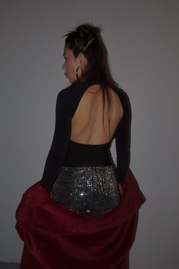 Sequin Shorts Outfit ( Payetli Şort) - 6