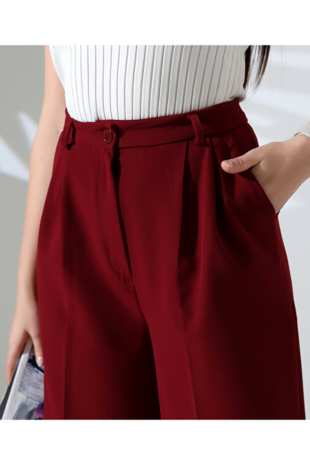 Bol Paça Model Kumas Pantolon - 7