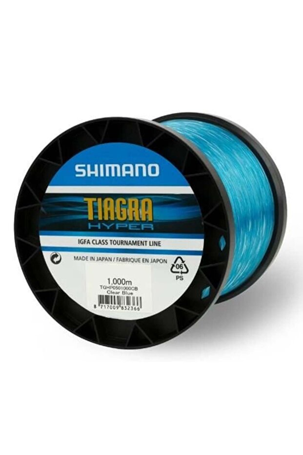 Misina Tiagra Hyper Troll IGFA 1000m 0.86mm 80lb أزرق شفاف