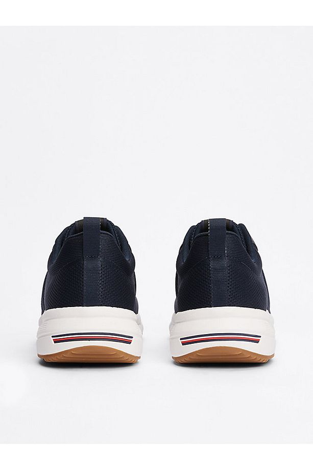 Tommy Hilfiger Örgü Krampon Koşu Ayakkabıları Mavi - 4