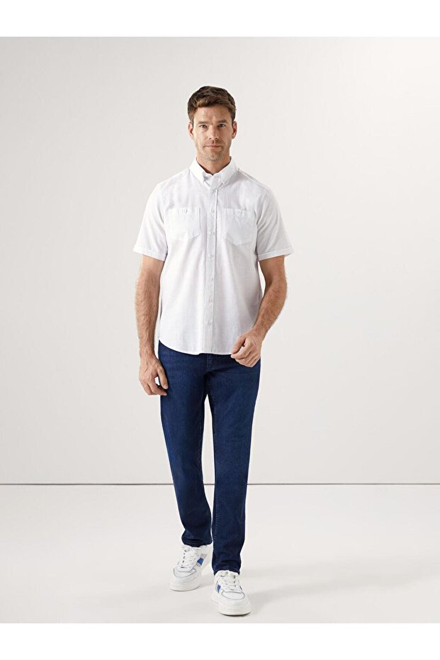 LCWAIKIKI Classic Regular Fit Kısa Kollu Poplin Erkek Gömlek - 2