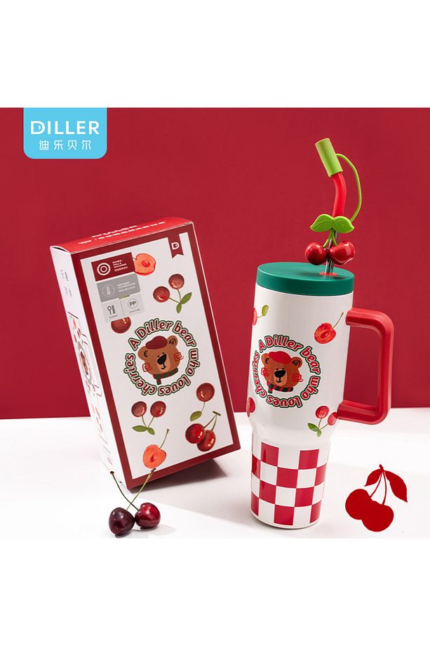 A Bear Pipetli Yalıtımlı Kahve Kupası 1200ml 12 Saate Kadar Sıcak/Soğuk Bardak Gövdeli Termos - 6