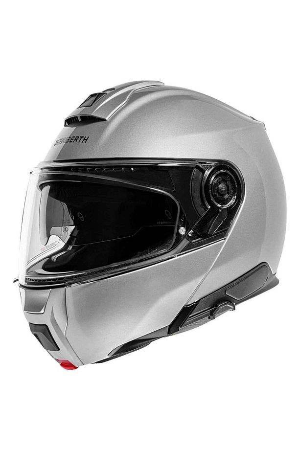 Schubert C5 Glossy Silver Çene Açılır Kask - 2