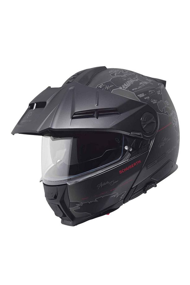 E2 Atlas Anthracite Çene Açılır Kask - 4