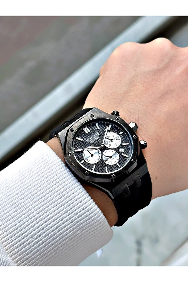 وظيفة وظيفة سيليكون الحبل ساعة اليد للرجال - 3