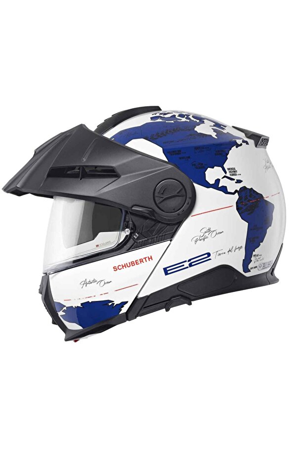 E2 Atlas Blue Çene Açılır Kask - 3