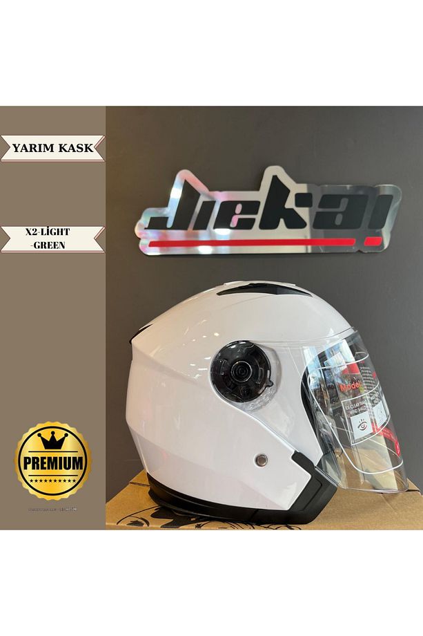 JİEKAİ YARIM KASK X-2 GÜNEŞ VİZÖRLÜ - 2